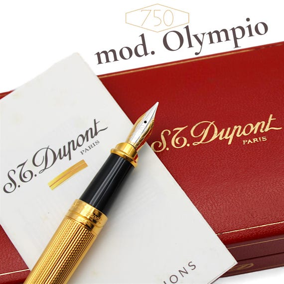 S.T. Dupont オランピオ｜本黒漆｜当時のトップラインSTデュポン万年筆 