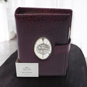 Acca &quot;Valore nel Bello&quot; - mod. &quot;Agenda MappaMondo&quot; - Silver, Leather - 1980s