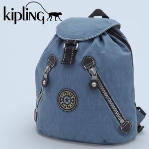 キプリング ニューファンダメンタルS ベーシックバックパック（ブルージーンズ、タグ付き） - 新品、1990年代ヴィンテージ
