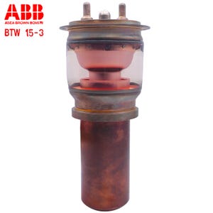 ABB, Asea Brown Boveri - Tubo de vacío de potencia: Triodo coaxial UHF Mod. Btw 15-3 - Herramienta antigua - ULTRARE