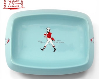 Wade Pottery - Asbak "Striding Man" - Geboren 1820 - Nog steeds in trek (Mintblauw) - Keramiek - Jaren 60-70