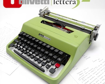 Marcello Nizzoli - Lettera 32 "Zeldzame olijfkleur" - Olivetti, Ivrea - Typemachine - 1963