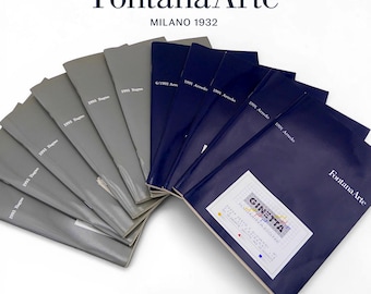 FontanaArte - 11 catalogi, exclusieve volumes "Meubels en Badkamer" uit de jaren 1991/1992/1993