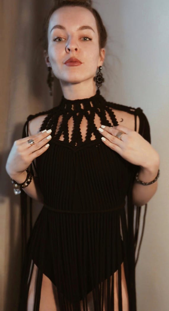 black crochet festival dress Salma Black Crochet Mini Dress – Confête main image 1