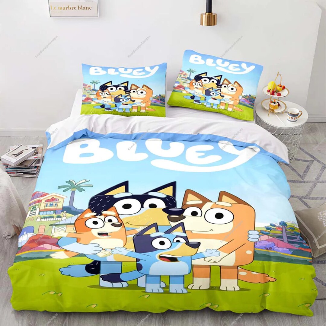 Bluey Bedding Set Bluey Family Birthday Theme Bluey and Etsy UK
