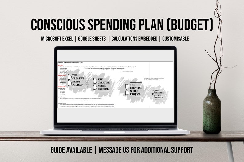 Conscious Spending Plan Budget Template / Budget Google Etsy