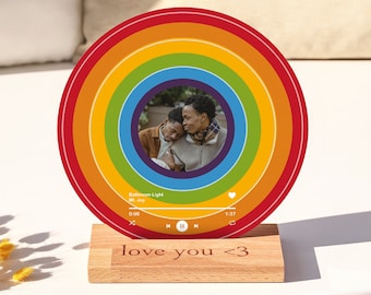 Personalized Gift for Gay Couple - Custom Pride Gifts - Boyfriend Gift Idea - Gift for Him Boyfriend Birthday - Gift for Girlfriend Birthday