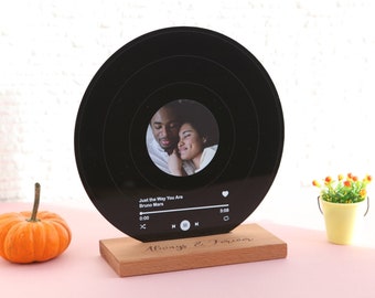 Personalized Record Display as Valentines Day Gift - Birthday Gift for Him / Her - Valentines Gift for Husband / Spouse - Gift for Boyfriend