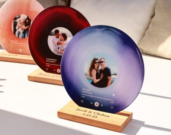 Personalized Song Record - Couples Gift - Wedding Gift - Song Plaque - Birthday Gift for Her - Anniversary Gift for Him - Couples Christmas
