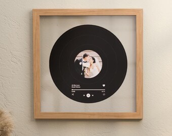 Personalized Song Record Wall Decor - Birthday Gift for Wife - Anniversary Gift for Him - Wedding Decor - Song Plaque - Couples Christmas