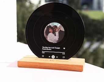 Exhibición de discos personalizada - Regalo para papá - El mejor regalo para el esposo - Regalo para él - Regalo para el esposo - Regalo de aniversario para el esposo - Regalo para papá