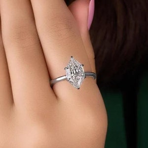 3 CT Marquise cut moissanite engagement ring dutch solitaire marquise ring anniversary gift for women,wife