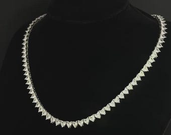 VVS モアッサナイト マイアミ キューバン リンクチェーン - 925