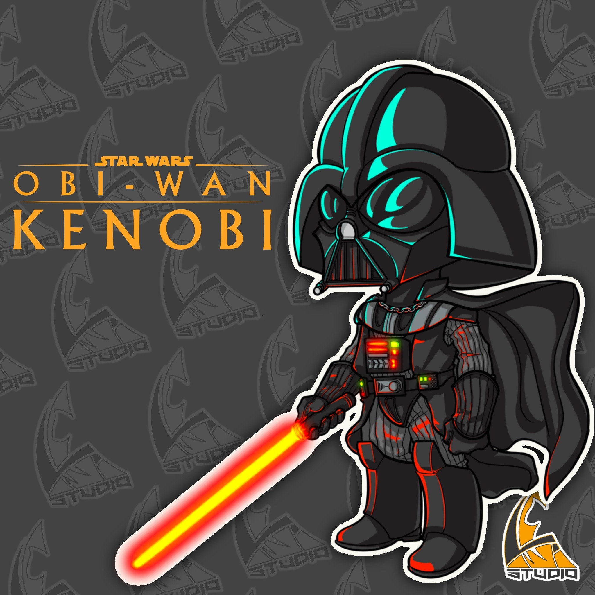 Cute Darth Vader Chibi