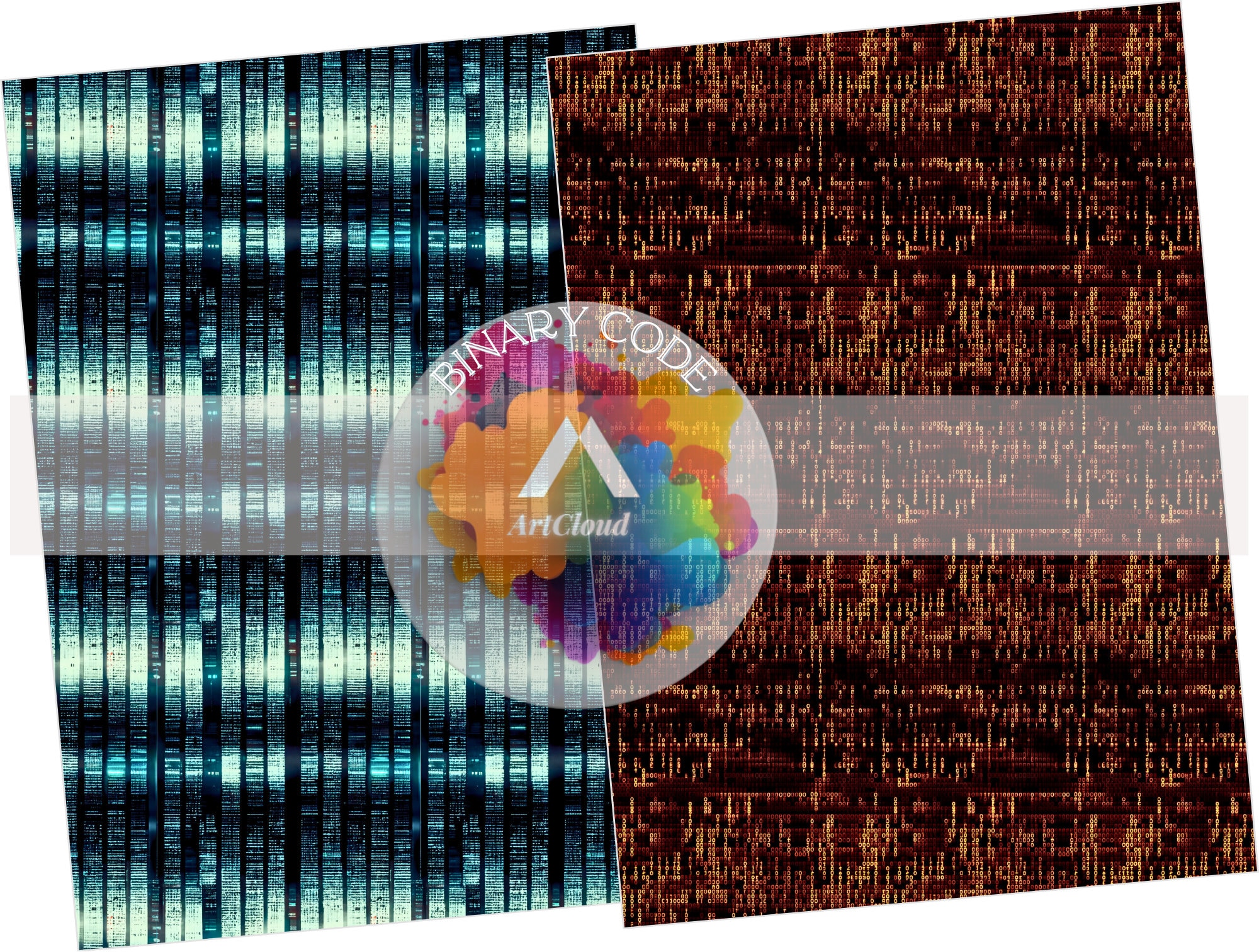 Binary Code Digital Paper, SEAMLESS Pattern - Etsy