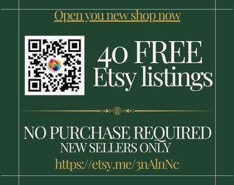 GEEN AANKOOP NODIG Etsy Gratis Listings 40 Gratis Etsy Listings Lijst 40 Product gratis 40 Listingtegoed Ontvang gratis Listing Link naar Open Etsy Store