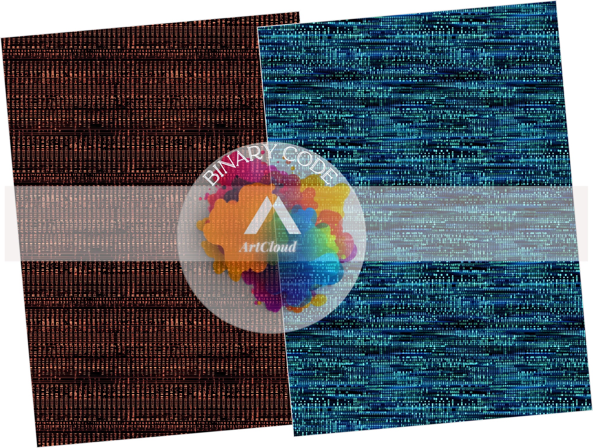 Binary Code Textile Rug Binary Code Digital Paper, SEAMLESS Pattern - Etsy