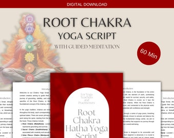 Root Chakra Yoga Script | Hatha Yoga Sequence | 60 Min Yoga Session