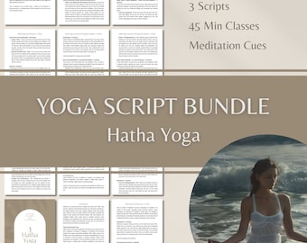 Hatha-yogascriptbundel: geleide meditaties (digitale pdf-download)