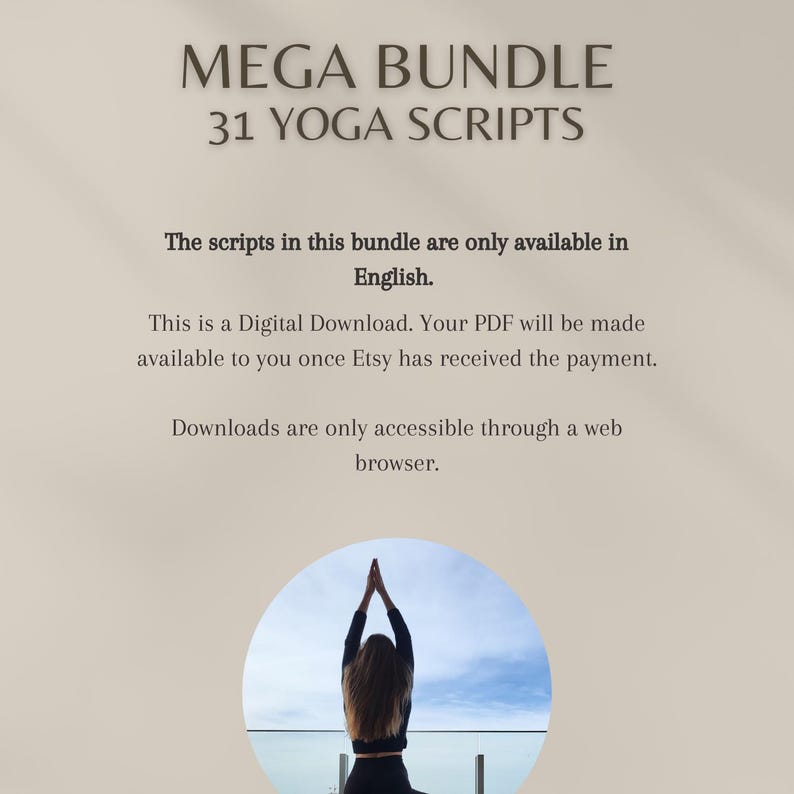 Yoga Script Bundle With 30+ Ready-to-use Yoga Sessions | Guided ...