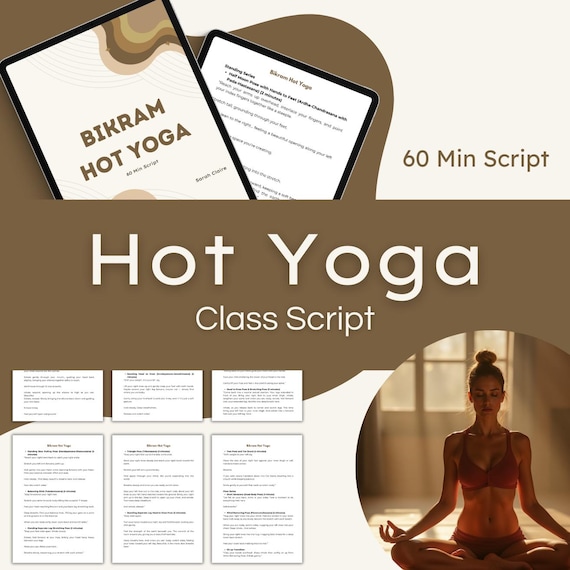 60-minute Bikram Hot Yoga Class Script for Instructors (PDF