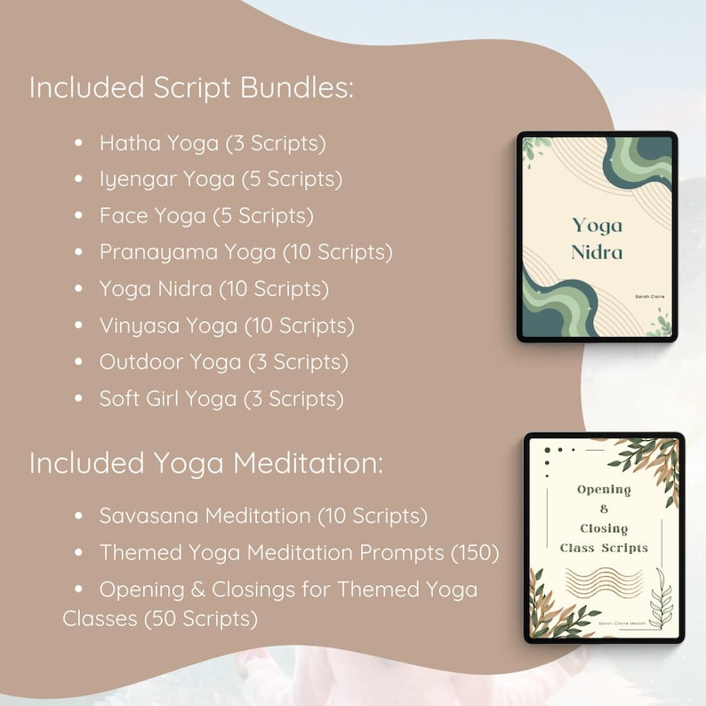 Yoga Script Bundle With 70+ Ready-to-use Yoga Sessions | Guided ...