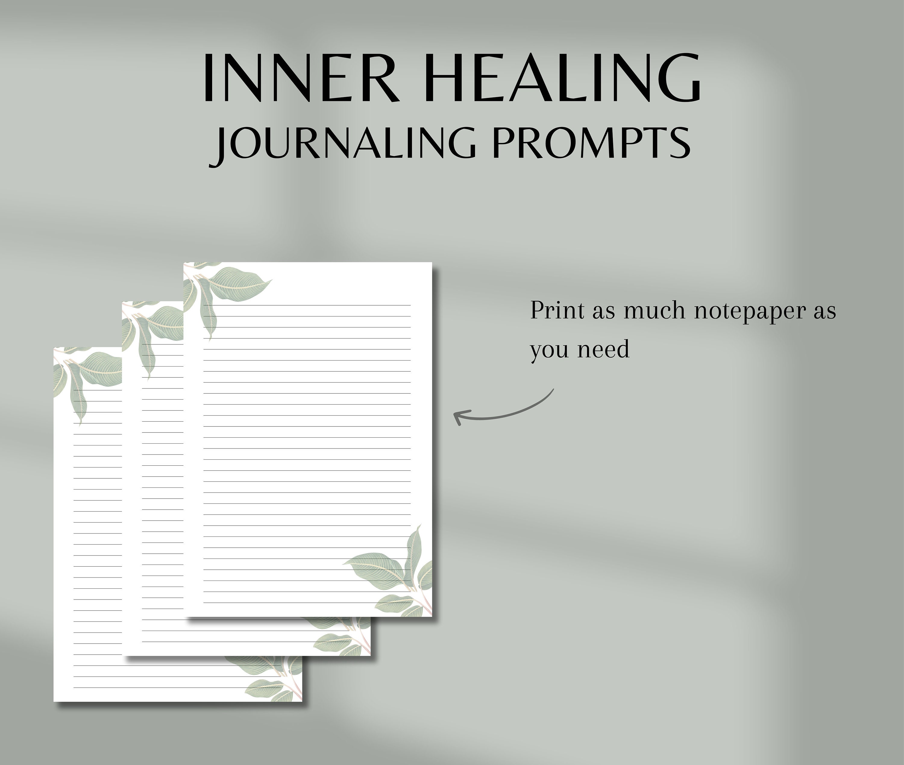 50 Inner Healing Prompts for Mental Health Journals | Self-help Writing ...