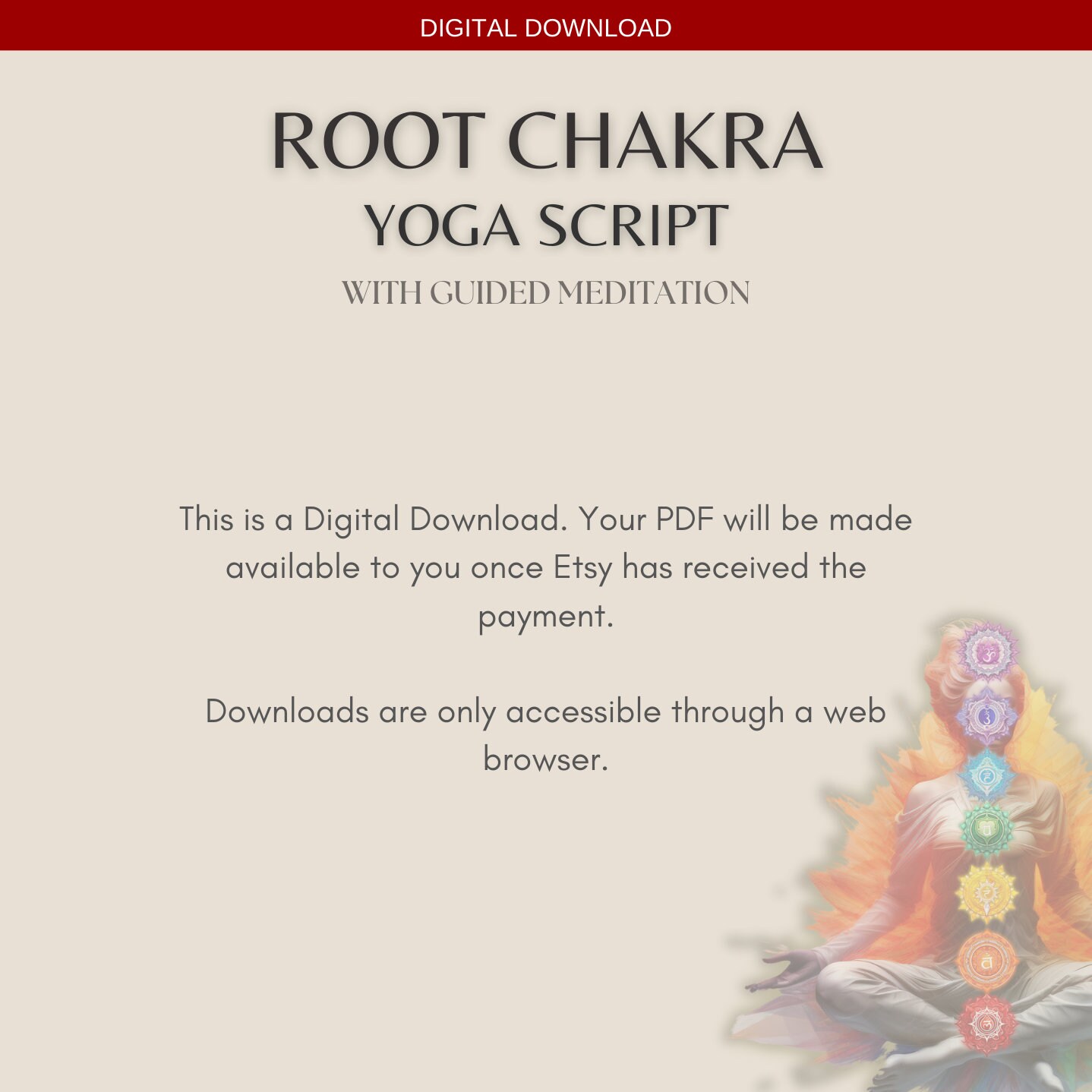 Yoga Class Introduction Script Root Chakra Hatha Yoga Script: 60-min Class Guide (PDF Download) - Etsy