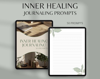 50 Inner Healing Journal Prompts: Self-Help & Shadow Work (PDF Download)