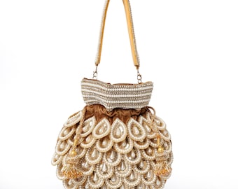 Elegant Golden Maharani Potli