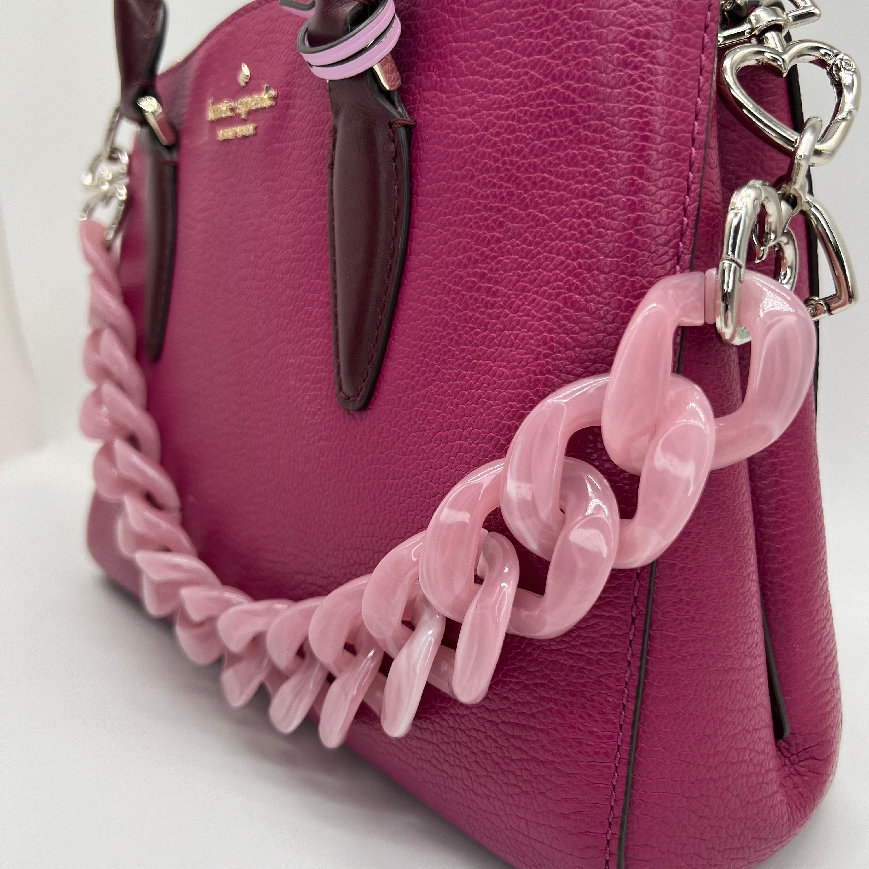 Designer Leather Crossbody Bag With Gold Sling Chain 18CM Fashion Shoulder  Hot Pink Purse Strap For Women From Tote_bag902, $31.2