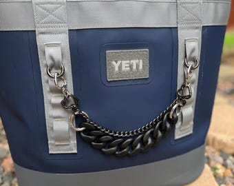 Yeti Camino Bag Chain, Chunky Acrylic Tote Charm Strap, Custom Length Purse Accessory