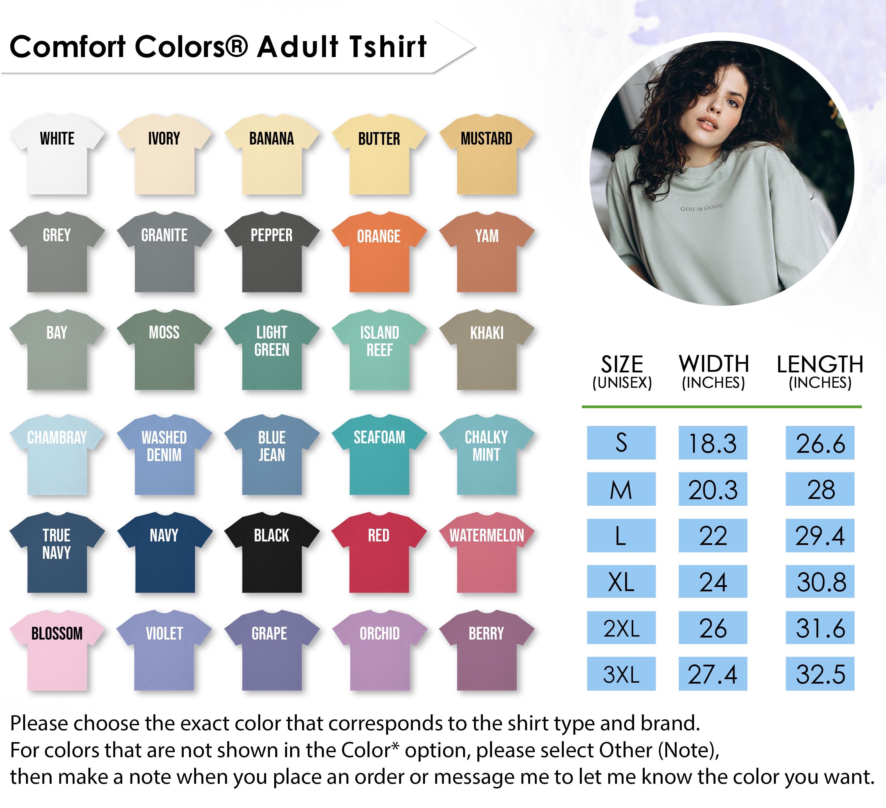 Gildan vs Bella Canvas vs Comfort Colors