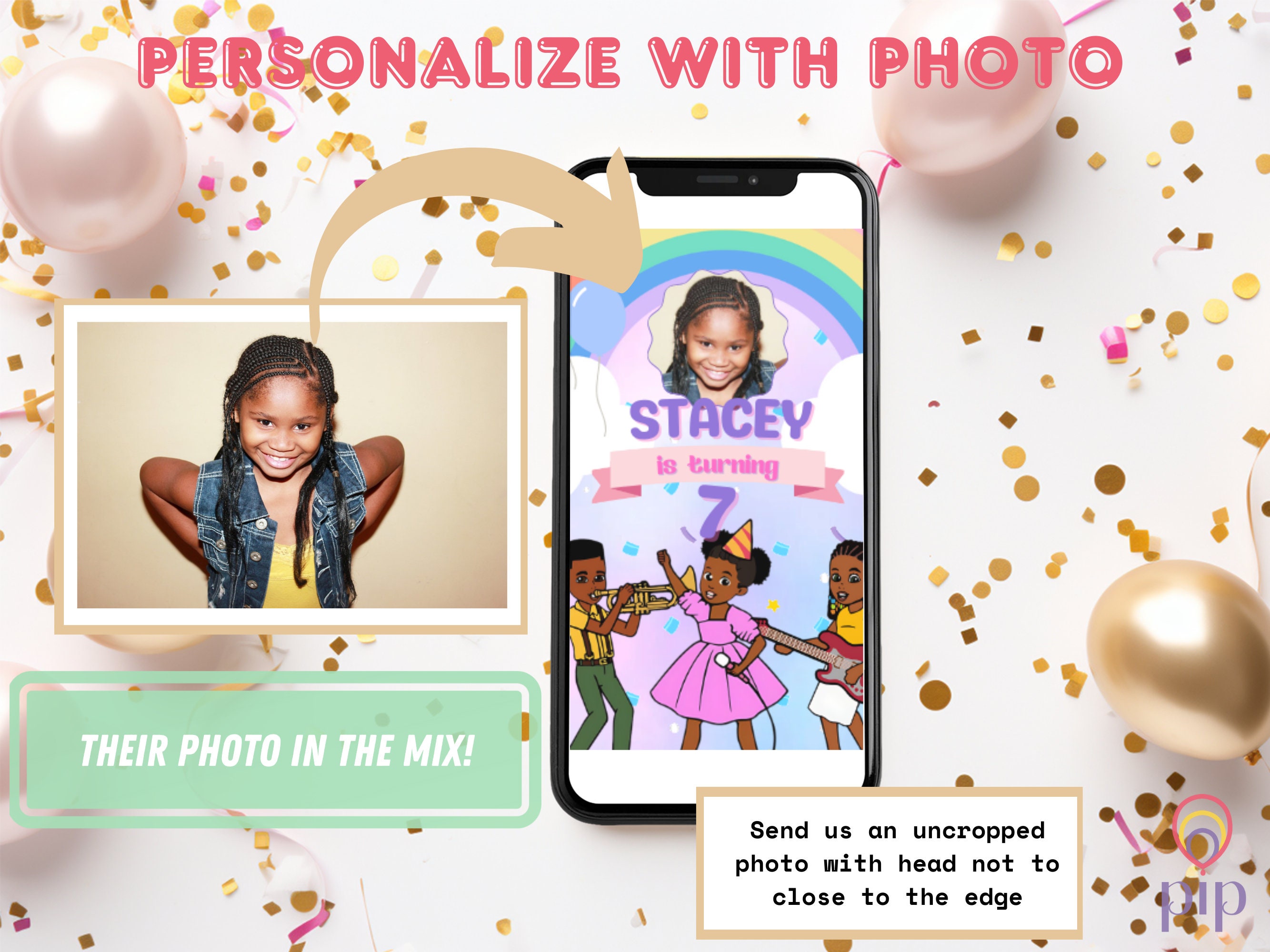 Gracie #39 s Corner Invitation Template Birthday Digital Video Invite Gracie #39 s Corner Invitation Template Birthday Digital Video Invite