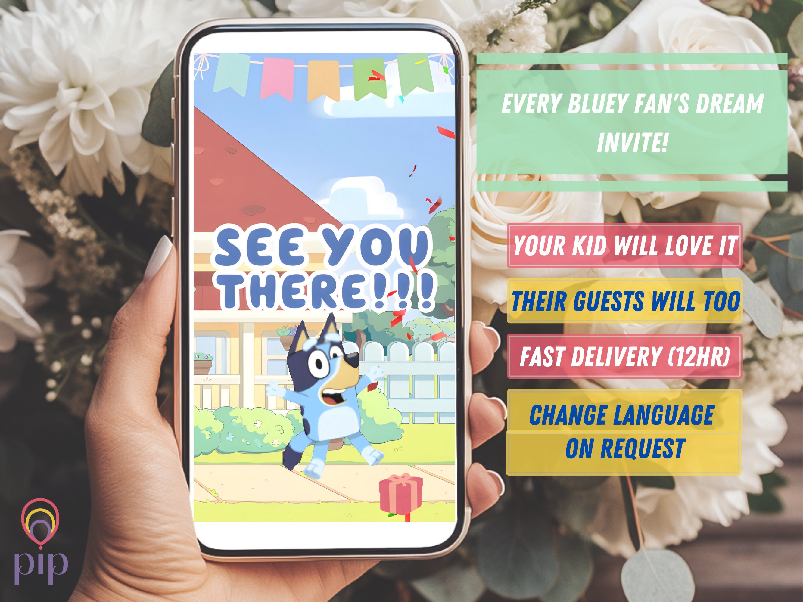 Blue Dog Invitation Template - Boys