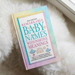 Baby Names Book | Baby Names With Positive Meaning | Parents To Be | Find The Perfect Baby Name | Easy To Search Name Book | Baby Shower
