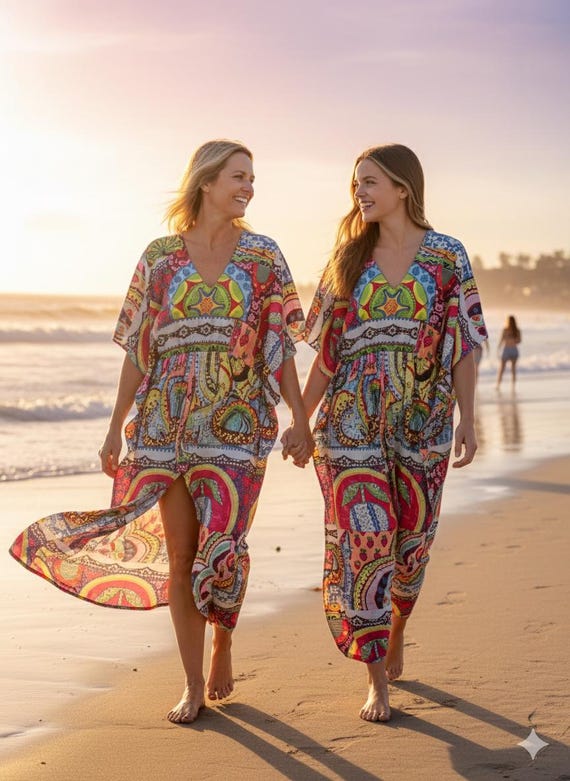 unique beach dresses Colorful Patchwork Kaftan Dress Women, Boho Kaftan, Multicolor Caftan Dress, Resort Wear, Loose Fit Vacation Dress truefit:root:glorie-strapless-maxi-dress-light-blue Ulla Johnson Dani Embroidered Color:Butter Yellow Our collection includes expressive