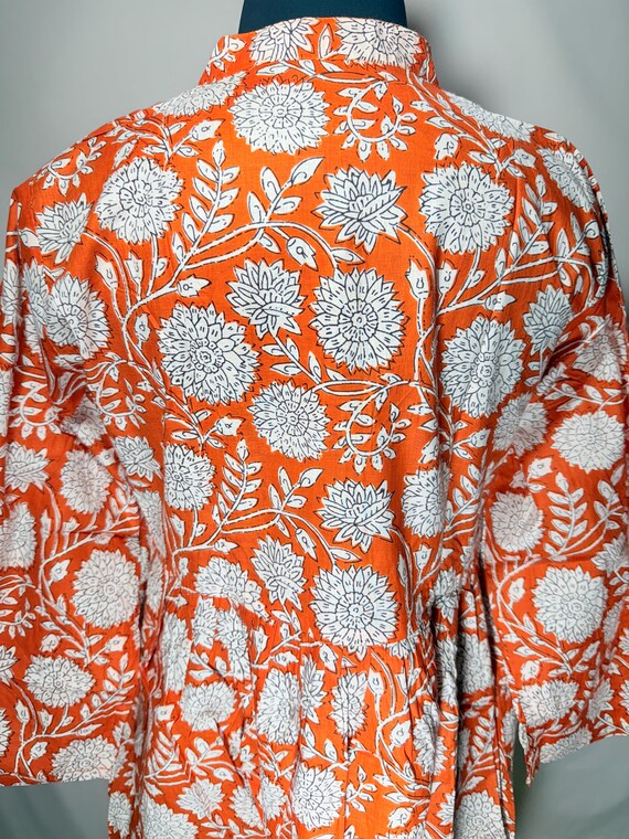 open lace back dress Organic Cotton Orange Spaghetti Sleeved A-Line Dress for Women by Dhwani  Choksi – Brown Living™ main image 0