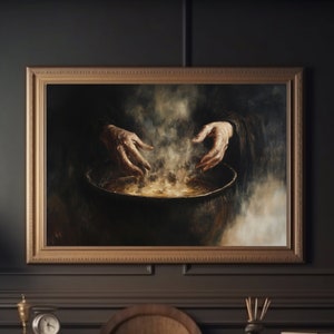 Dark Magic Cauldron Art Print, Mystical Witchcraft Decor, Witchy Wall Art, Spooky Halloween Potion, Enchanting Gothic Decor Instant Download