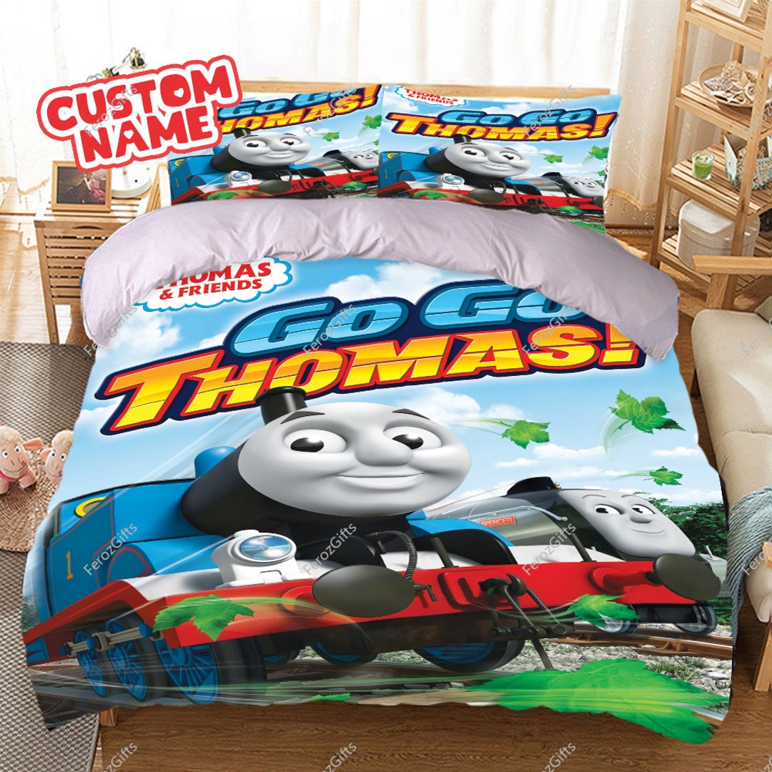 Custom Thomas the Train Bedding Set Thomas the Train Quilt Etsy