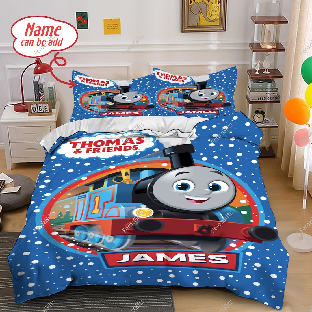 Custom Thomas the Train Bedding Set Thomas the Train Quilt Etsy