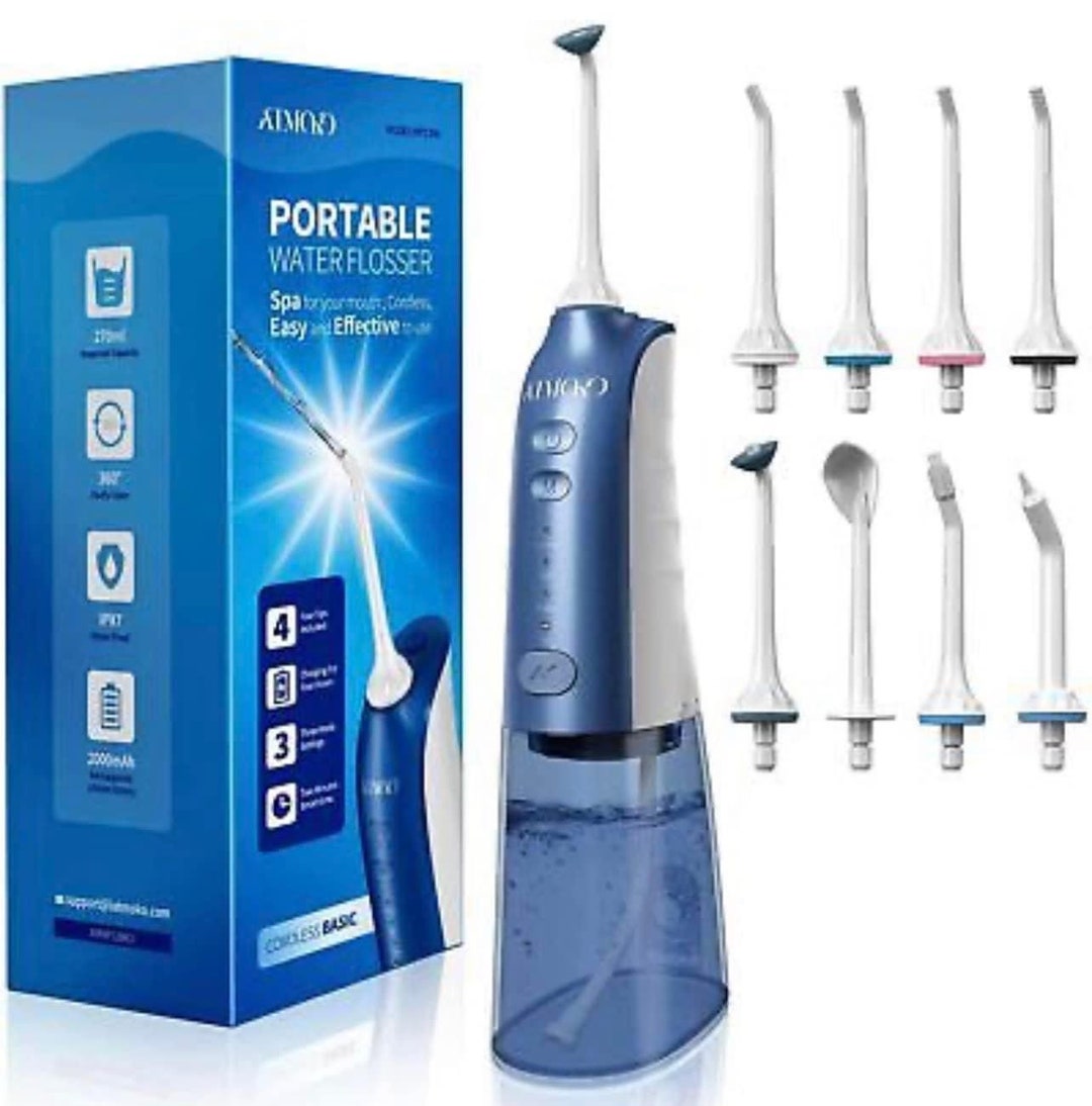 Portable Water Flosser 8 Attachments Etsy UK