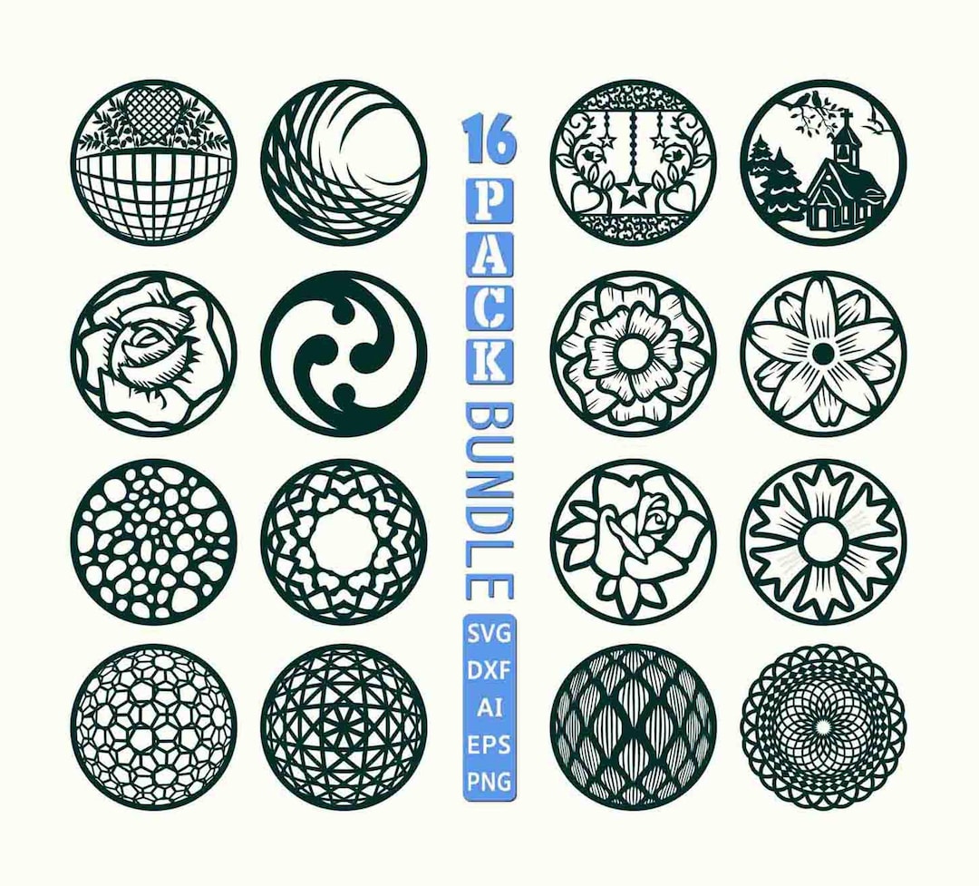 Circle Tag Clipart, Circle Svg Bundle, Vector Art, Round Svg, Wooden ...