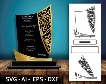 2025 Award Trophy Laser Cut Files, Wood Award Svg Files, Vector Files For Laser Cutting, award shield svg, memento Award, instant download.