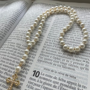Pearly white rosary