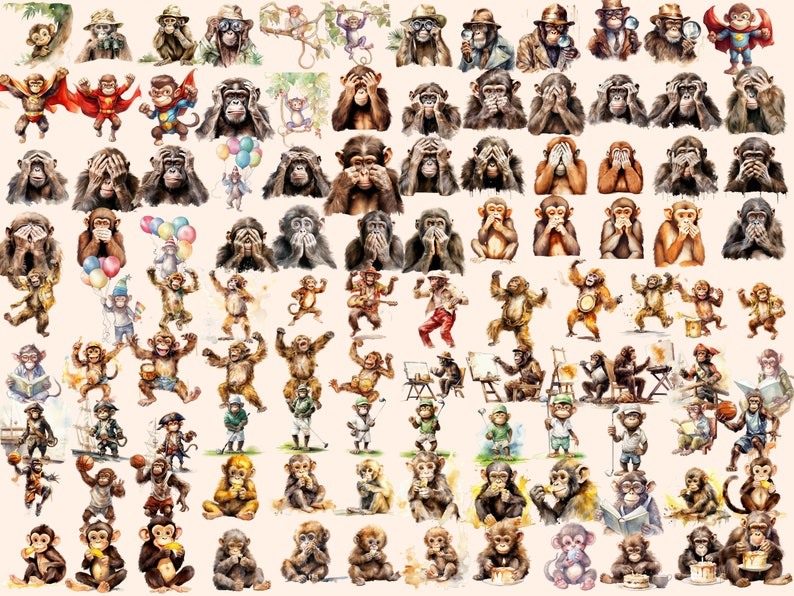 Playful Monkeys Clipart
Monkey PNG Graphics
Monkey Illustrations
Whimsical Monkey Clipart Art
Digital Monkeys Clipart Download
Adorable Monkey Designs
Monkey Clip Art Set
Charming Monkey Graphics
Monkeys Digital Art
Watercolor Monkey Illustations