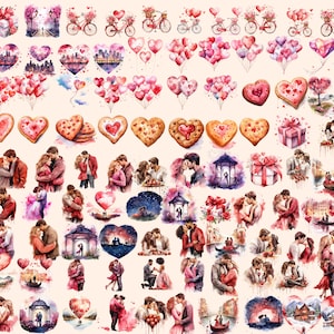 Heartwarming Valentine's Day Watercolor  Clipart
Digital Illustrations Celebrating Love on Valentines Day
Valentines  Day Clipart Download
Adorable Clipart Designs for a Romantic Occasion
Valentines  Day Clip Art Set
Valentines Day Graphics PNG