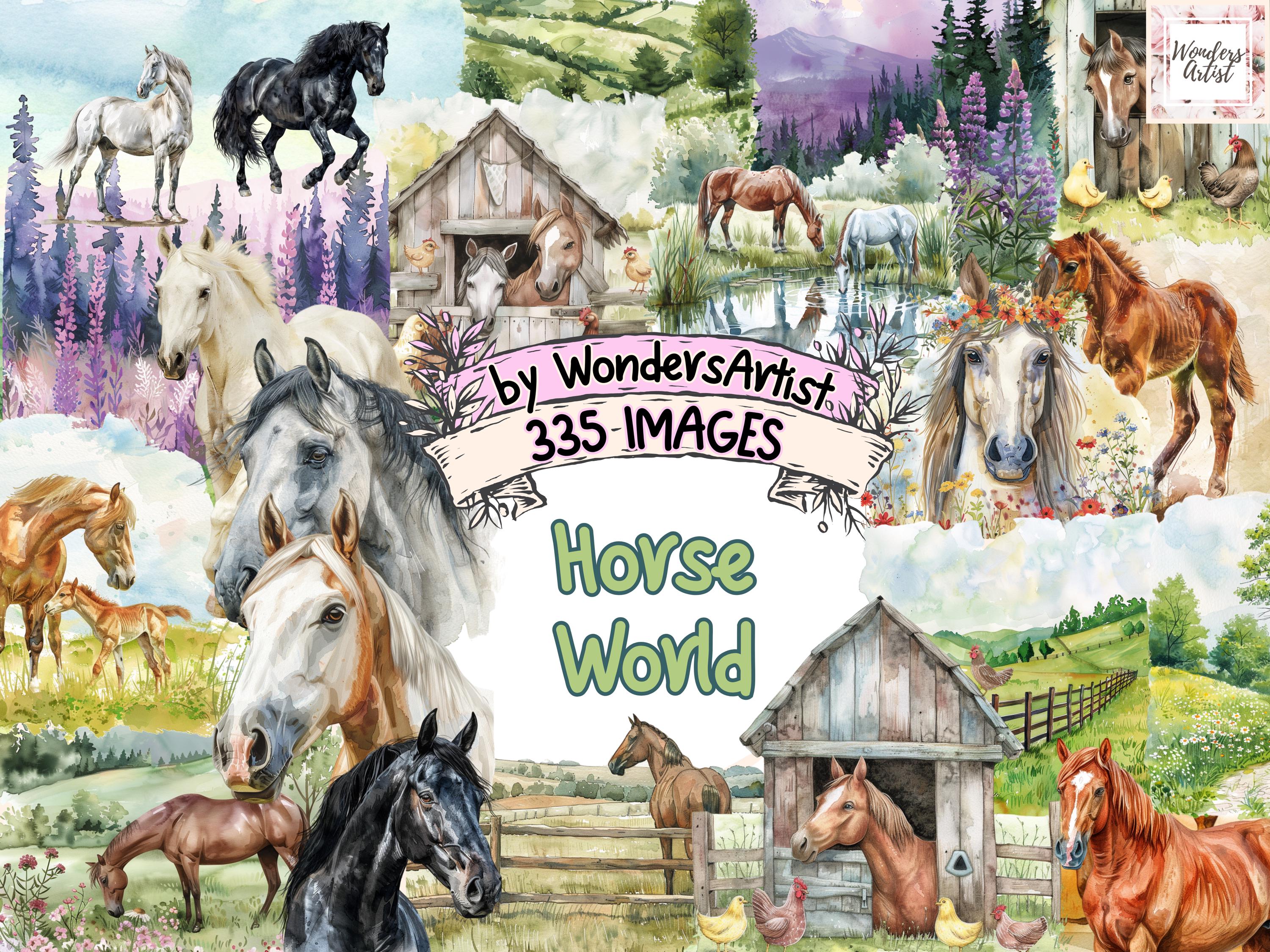 Striscione Decorativo 'Cavalli' Con Lettere Charme - Compleanno A Tema Horse Per Bambini