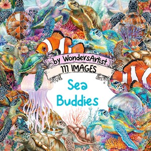 Hand drawn Sea Buddies clipart, black and white playful fish and starfish PNG download
Cartoon Sea Buddies clipart, colorful dolphins, turtles, and seahorses illustration for scrapbooking
Rustic Sea Buddies clipart, vintage whales and crabs graphics