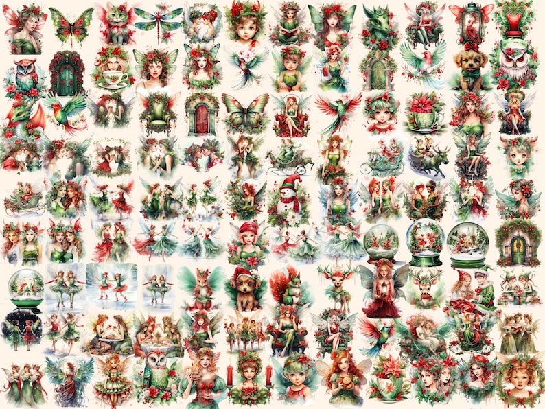 Enchanting Christmas Fairies Clipart
Holiday Fairy PNG Graphics
Christmas Fairy Illustrations in Magical Scenes
Whimsical Fairies with Festive Magic Clipart Art
Clipart featuring Fairies in Christmas Fantasy
Digital Christmas Fairy Clipart Download